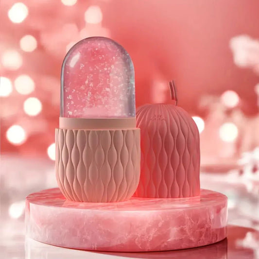 Silicone Ice Cube Facial Roller & Cleansing Scrub
